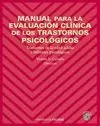 MANUAL PARA LA EVALUACIÓN CLÍNICA DE LOS TRASTORNOS PSICOLÓGICOS