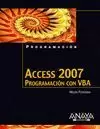 ACCESS 2007. PROGRAMACION CON VBA