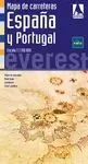 MAPA CARRETERAS ESPAÑA PORTUGAL. 1:1.100.000