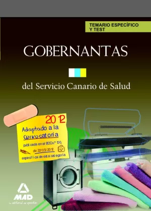 GOBERNANTAS 2012 SERVICIO CANARIO DE SALUD. TEMARIO ESPECÍFICO Y TEST
