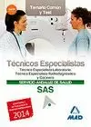 TÉCNICOS ESPECIALISTAS 2014 SAS RADIODIAGNOSTICO / LABORATORIO / COCINERO