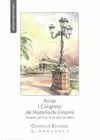 ACTAS DEL I CONGRESO DE HISTORIA DE LINARES