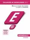 MATEMÁTICAS CC.NN. 2017 EVALUACION BACHILLERATO PRUEBAS ACCESO UNIVERSIDAD
