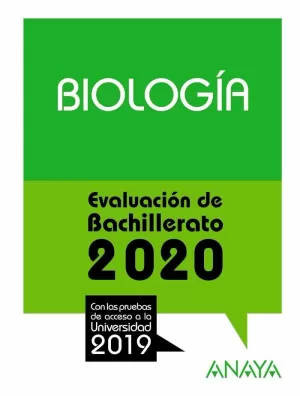BIOLOGÍA EVALUACION BACHILLERATO 2020 (SELECTIVIDAD)