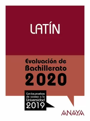 LATÍN EVALUACION BACHILLERATO 2020 (SELECTIVIDAD)