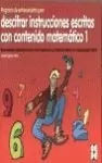 DESCIFRAR INSTRUCCIONES ESCRITAS CON CONTENIDO MATEMÁTICO