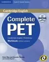 COMPLETE PET WORKBOOK WITHOUT ANSWERS + CD