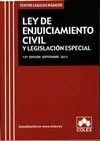 LEY DE ENJUICIAMIENTO CIVIL 2014 LEGISLACION ESPECIAL