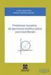 PROBLEMAS RESUELTOS DE GEOMETRÍA ANALÍTICA PLANA PARA BACHILLERATO