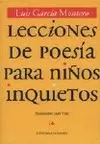 LECCIONES DE POESÍA PARA NIÑOS INQUIETOS.