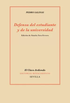 DEFENSA DEL ESTUDIANTE Y DE LA UNIVERSIDAD. EDICIÓN DE NATALIA VARA FERRERO