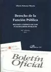 DERECHO DE LA FUNCION PUBLICA. REGIMEN JURÍDICO DE LOS FUNCI
