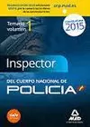 POLICÍA NACIONAL 2015 INSPECTOR. TEMARIO VOL 1