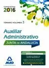 AUXILIARES ADMINISTRATIVOS 2016 JUNTA ANDALUCIA TEMARIO VOL 3