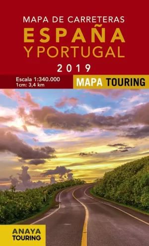 MAPA TOURING 2019 CARRETERAS ESPAÑA Y PORTUGAL