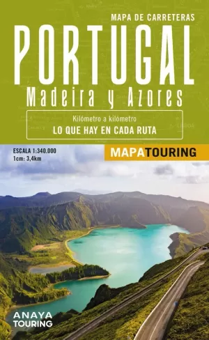 MAPA CARRETERAS 2024 PORTUGAL, MADEIRA Y AZORES (DESPLEGABLE)