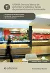 UF0059 SERVICIO BÁSICO DE ALIMENTOS Y BEBIDAS Y TAREAS DE POSTSERVICIO EN EL RESTAURANT