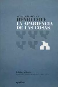 APARIENCIA DE LAS COSAS ANTOLOGIA POETICA