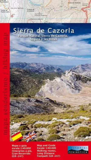 SIERRA DE CAZORLA. MAPA Y GUIA SENDERISMO