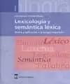 LEXICOLOGIA Y SEMANTICA LEXICA