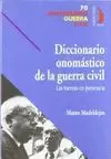 DICCIONARIO ONOMASTICO DE LA GUERRA CIVIL