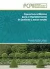 OPERACIONES BASICAS PARA MANTENIMIENTO DE JARDINES
