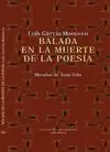 BALADA EN LA MUERTE DE LA POESÍA