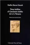 NOTAS  INÉDITAS AL CANCIONERO