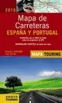 MAPA CARRETERAS 2016 ESPAÑA PORTUGAL 1:340.000