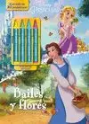PRINCESAS BAILES Y FLORES (CERAS+PEGATINAS)
