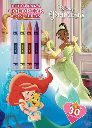 PRINCESAS LIBRO PARA COLOREAR CON CERAS
