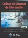 CALIDAD DE SISTEMAS DE INFORMACIÓN (4ED AMPLIADA)