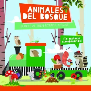 ANIMALES DEL BOSQUE (LIBRO + TREN ROMPECABEZAS)