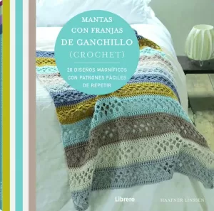 MANTAS CON FRANJAS DE GANCHILLO (20 DISEÑOS CON PATRONES)