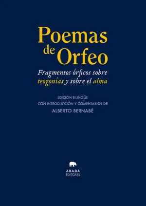 POEMAS DE ORFEO (BILINGUE)