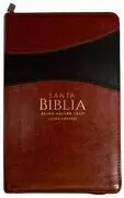 BIBLIA  RVR60 MANUAL CREMALLERA I/PIEL ÍNDICE MARRÓN LETRA GRANDE