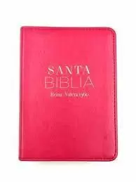 BIBLIA RVR60 BOLSILLO I/PIEL ROSA FUCSIA