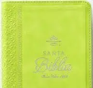 BIBLIA RVR60 COMPACTO LETRA GRANDE I/PIEL VERDE MANZANA