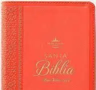 BIBLIA RVR60 COMPACTO LETRA GRANDE I/PIEL CORAL
